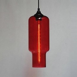Lampada a sospensione moderna in vetro con design a bolle marroni