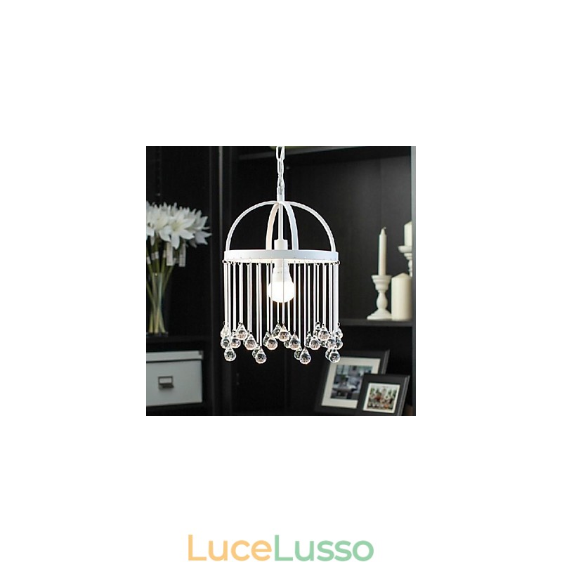 Moderno Contemporaneo Tradizionale Classico Cristallo Mini Stile Dipinto Metallo Lampada a Sospensione