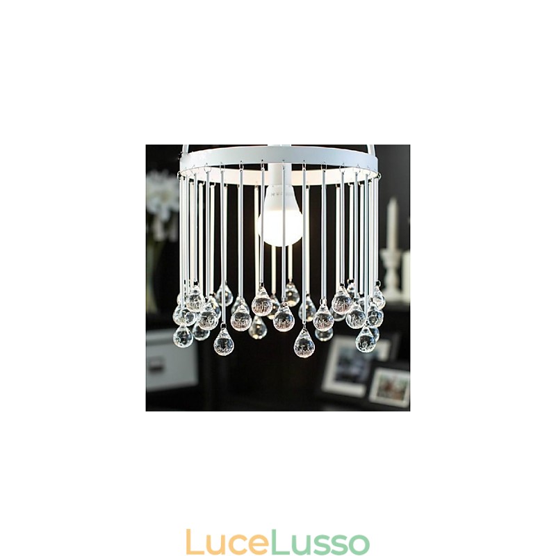 Moderno Contemporaneo Tradizionale Classico Cristallo Mini Stile Dipinto Metallo Lampada a Sospensione
