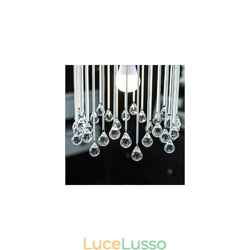 Moderno Contemporaneo Tradizionale Classico Cristallo Mini Stile Dipinto Metallo Lampada a Sospensione