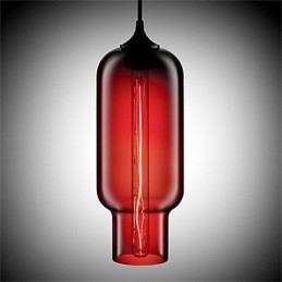 Lampada a sospensione in vetro a testa singola creativa retrò Cafe nella boccia dei pesci rossi