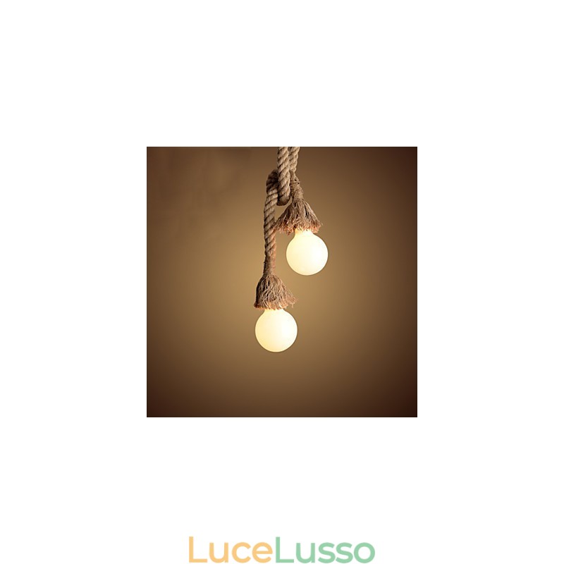 Lampade a sospensione Mini Style Retro Garage Tessuto