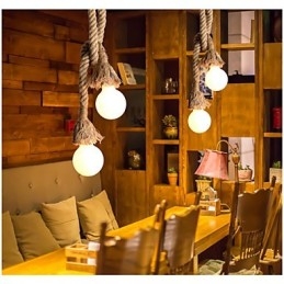 Lampade a sospensione Mini Style Retro Garage Tessuto