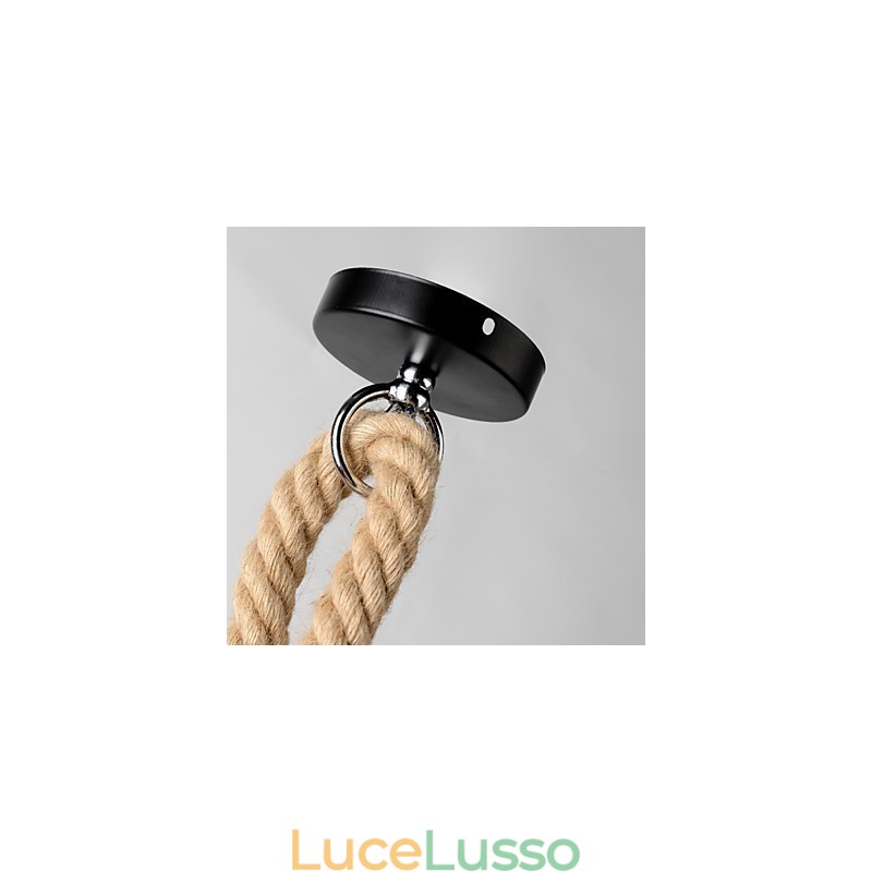 Lampade a sospensione Mini Style Retro Garage Tessuto