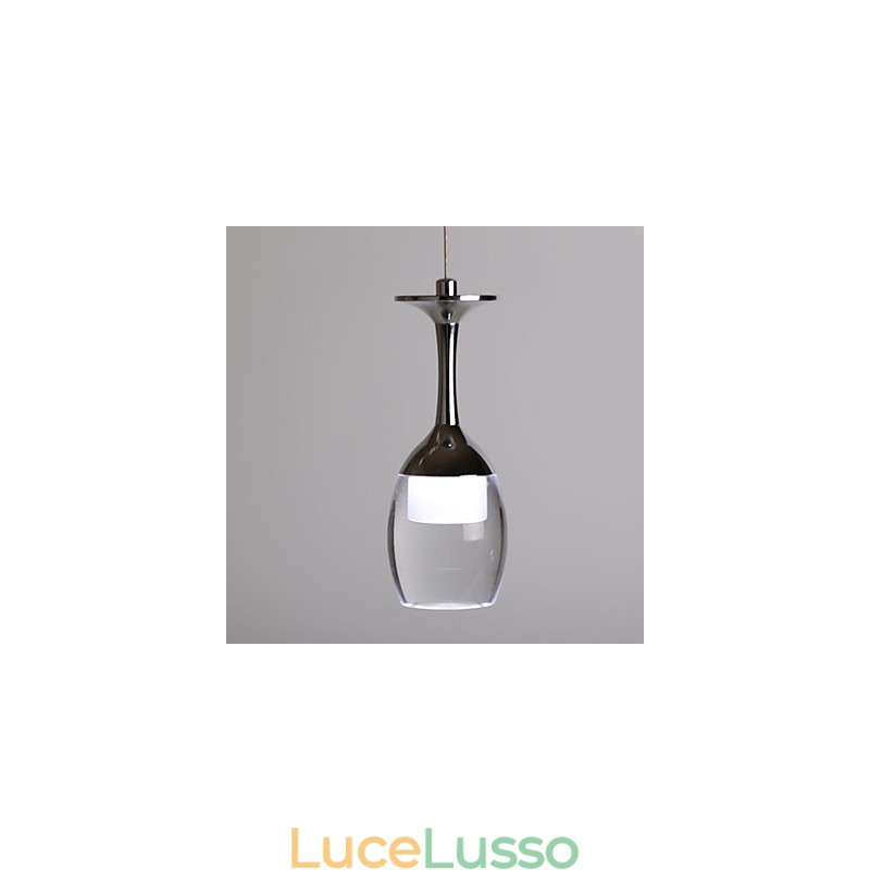 Lampada a sospensione 3 luci Piastra posteriore rotonda Moderna contemporanea Metallo