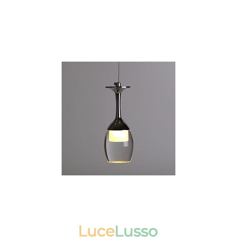 Lampada a sospensione 3 luci Piastra posteriore rotonda Moderna contemporanea Metallo