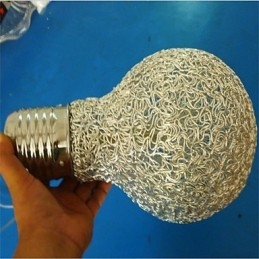 Lampadario in filo di alluminio in stile country americano