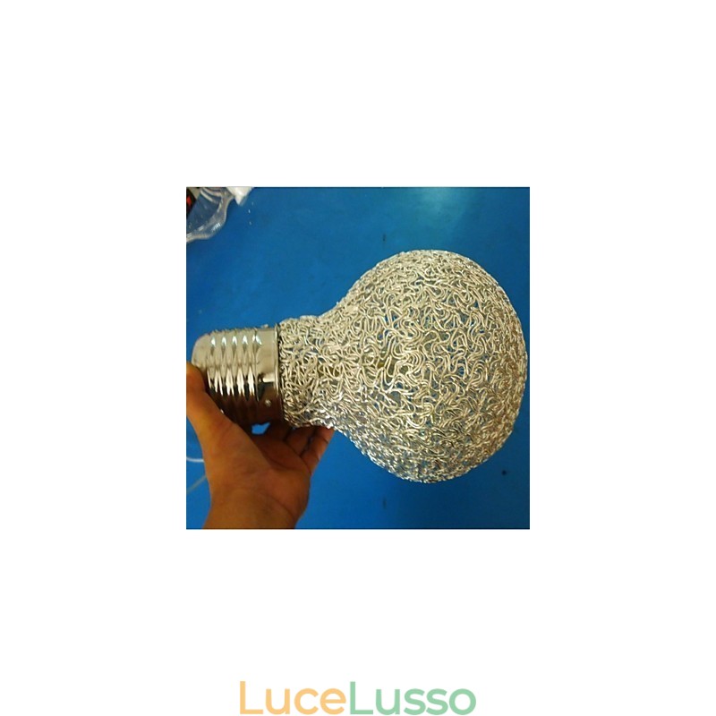 Lampadario in filo di alluminio in stile country americano