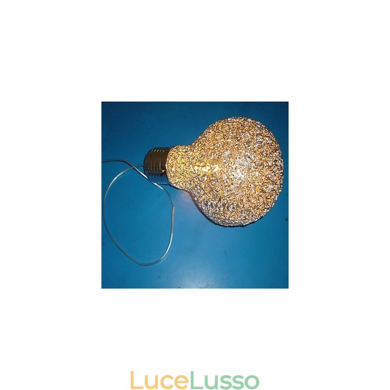 Lampadario in filo di alluminio in stile country americano