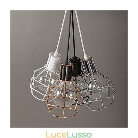 Moderna lampada a sospensione in rete metallica Lampade a sospensione semplici Lampada a sospensione da bar Moderna lampada a sospensione in rete metallica Lampade a sospensione semplici Lampada a sospensione da bar