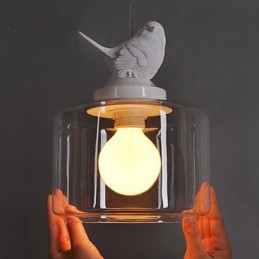 Moderna lampada a sospensione in vetro Lampade a sospensione semplici Lampada a sospensione da bar