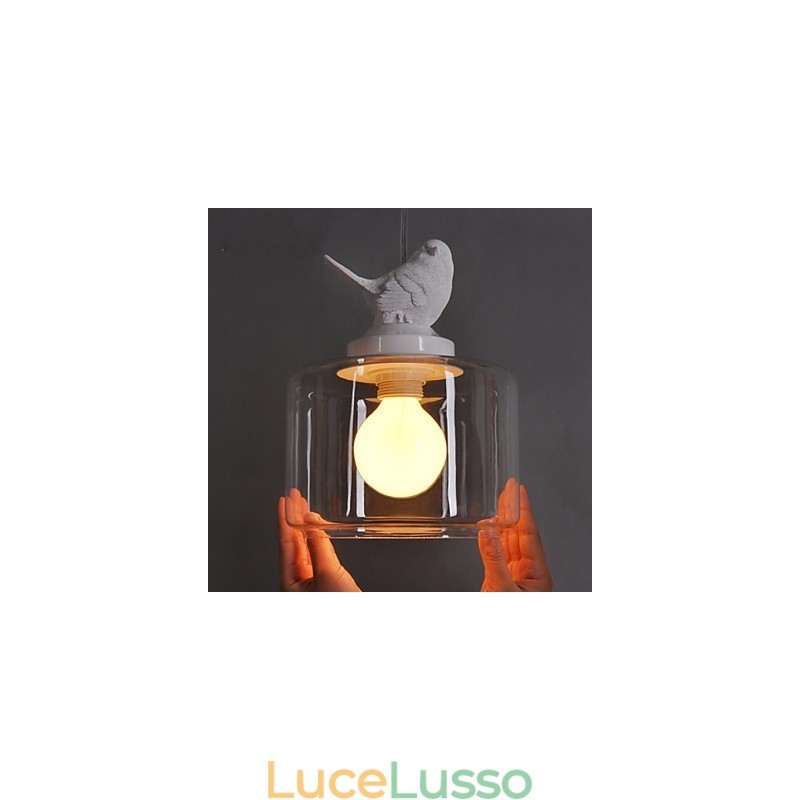 Moderna lampada a sospensione in vetro Lampade a sospensione semplici Lampada a sospensione da bar