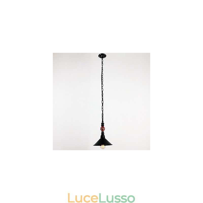 Ciondolo dipinto a 1 luce con placcatura retrò a tubo d'acqua