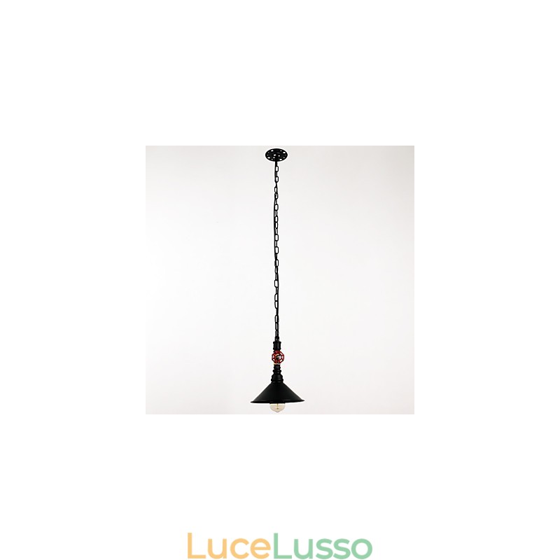 Ciondolo dipinto a 1 luce con placcatura retrò a tubo d'acqua