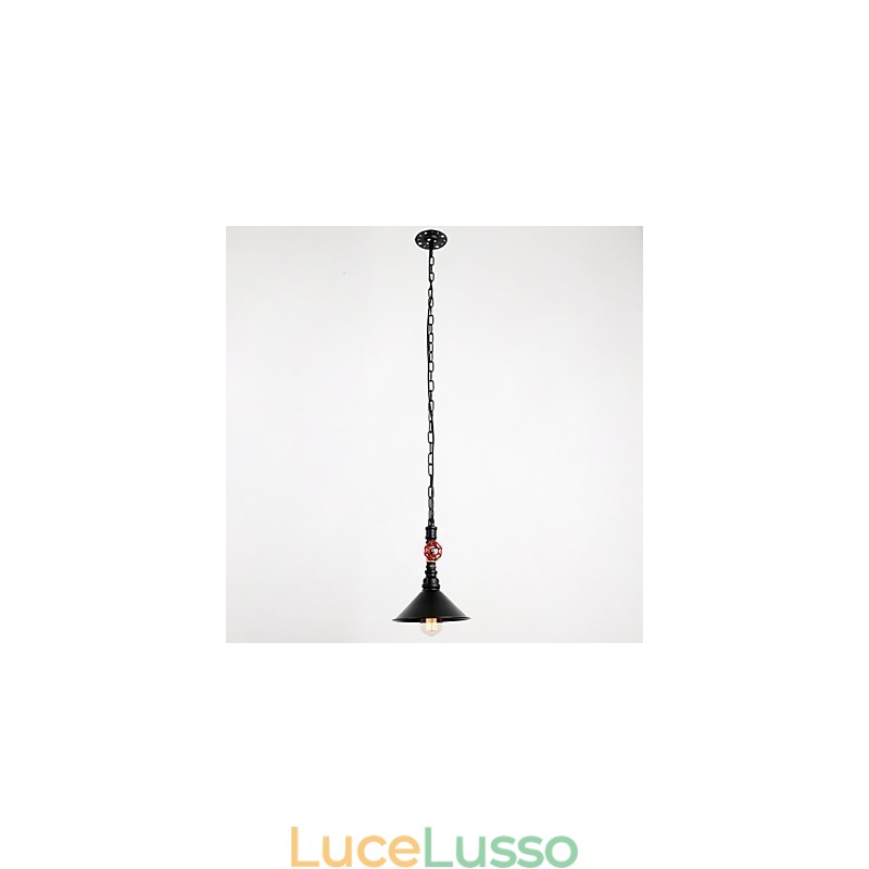 Ciondolo dipinto a 1 luce con placcatura retrò a tubo d'acqua