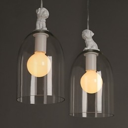 Moderna lampada a sospensione in vetro Lampade a sospensione semplici Lampada a sospensione da bar