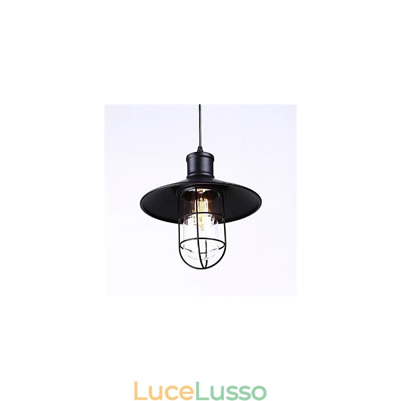 Lampada a sospensione in stile country in ferro