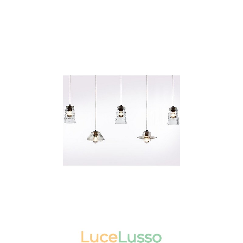 Lampada a sospensione moderna in vetro contemporaneo