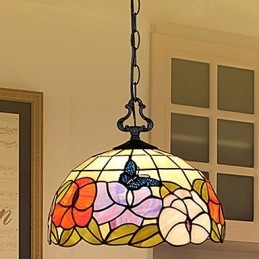 Lampadario in vetro colorato di arti creative rurali che restaura i modi antichi Lampada Luce