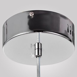 Lampada a sospensione cromata moderna e contemporanea in stile mini