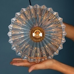 Moderna lampada a sospensione in vetro Lampade a sospensione semplici Lampada a sospensione da bar