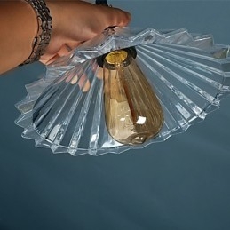 Moderna lampada a sospensione in vetro Lampade a sospensione semplici Lampada a sospensione da bar