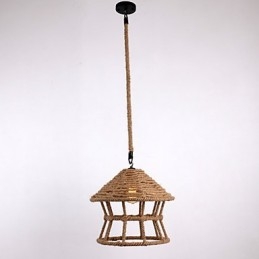 Lampada a sospensione Rope 1 Light, stile country contemporaneo