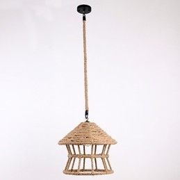 Lampada a sospensione Rope 1 Light, stile country contemporaneo