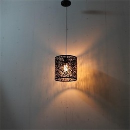 Lampadario in ferro con testa singola in stile retrò country americano