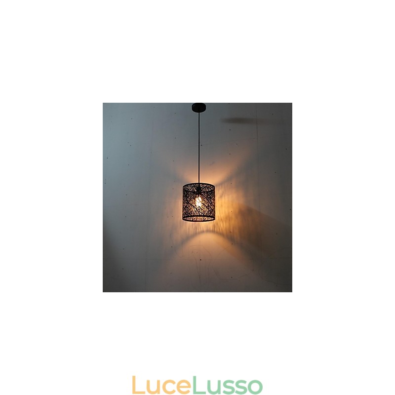 Lampadario in ferro con testa singola in stile retrò country americano