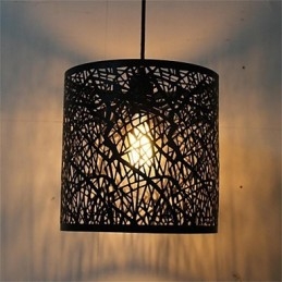 Lampadario in ferro con testa singola in stile retrò country americano