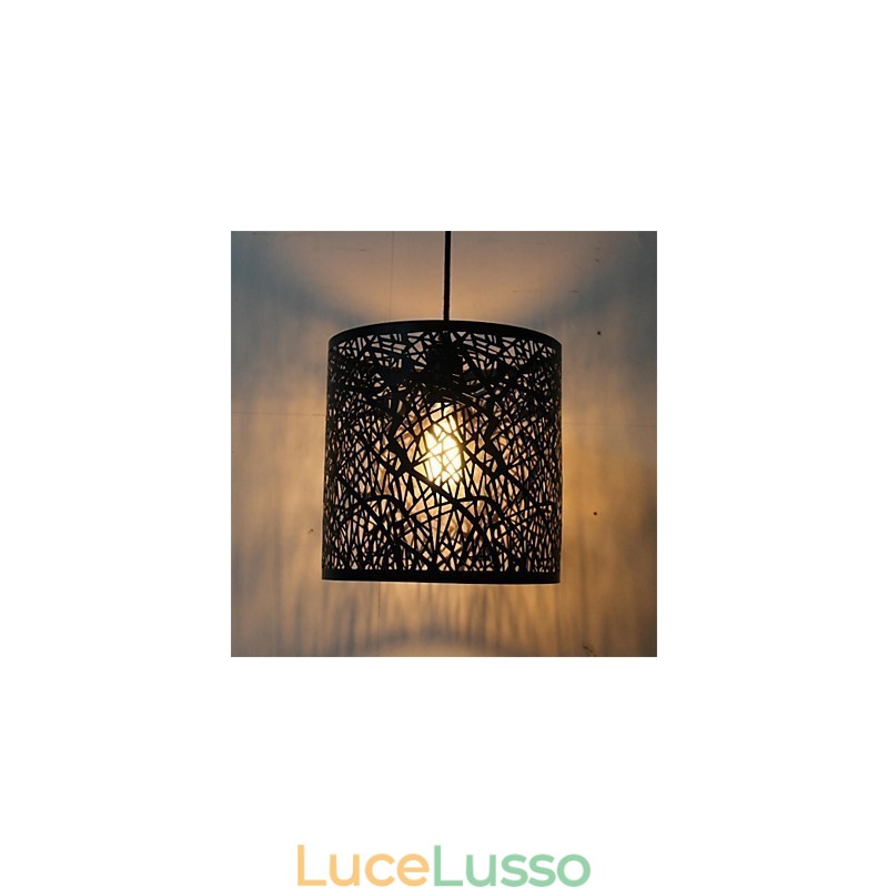 Lampadario in ferro con testa singola in stile retrò country americano