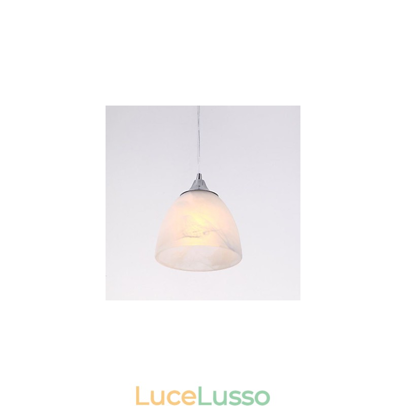 Lampada a sospensione moderna a forma di baldacchino oblungo con tre luci