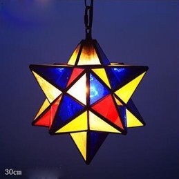 Lampada a goccia moderna con stelle da portico, individualità artistica e creativa, 30 cm