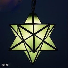 Lampada a goccia moderna con stelle da portico, individualità artistica e creativa, 30 cm