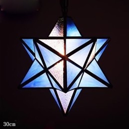 Lampada a goccia moderna con stelle da portico, individualità artistica e creativa, 30 cm