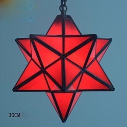 Lampada a goccia moderna con stelle da portico, individualità artistica e creativa, 30 cm