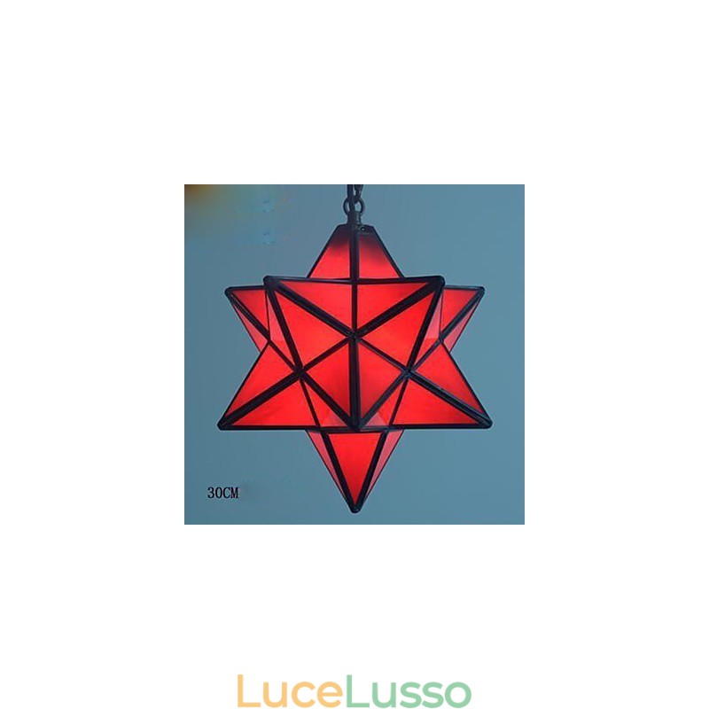 Lampada a goccia moderna con stelle da portico, individualità artistica e creativa, 30 cm