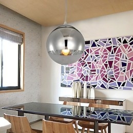Lampada a sospensione con 1 luce a forma di palla