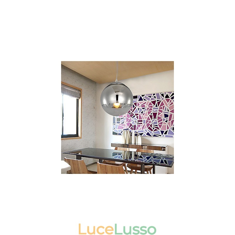 Lampada a sospensione con 1 luce a forma di palla