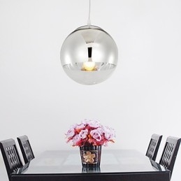 Lampada a sospensione con 1 luce a forma di palla