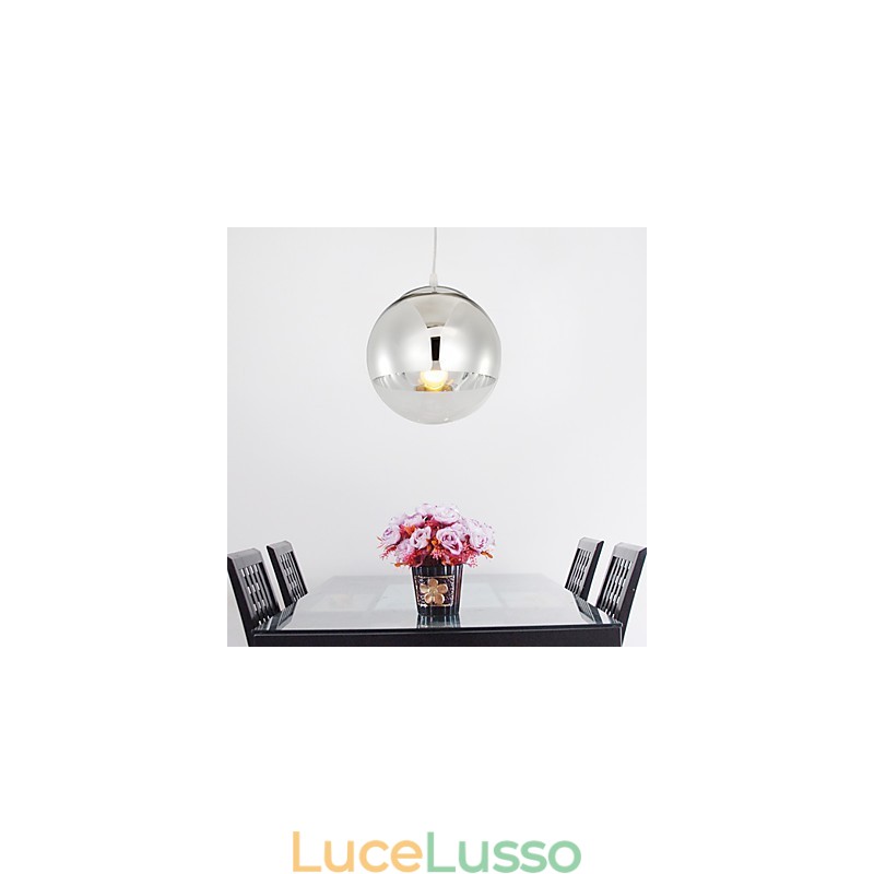 Lampada a sospensione con 1 luce a forma di palla