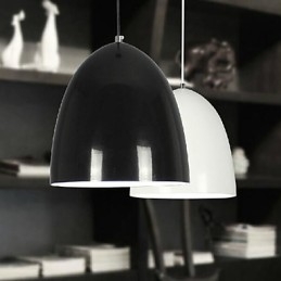 Lampada a sospensione in metallo con pittura contemporanea moderna