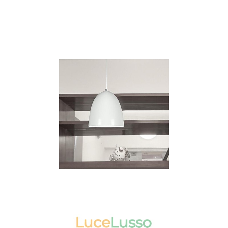 Lampada a sospensione in metallo con pittura contemporanea moderna