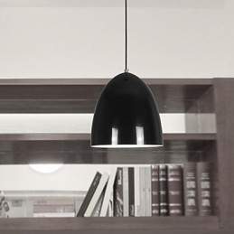 Lampada a sospensione in metallo con pittura contemporanea moderna