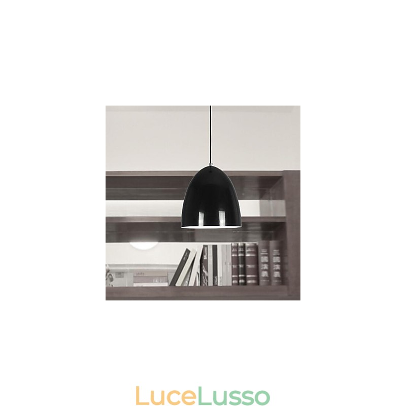 Lampada a sospensione in metallo con pittura contemporanea moderna