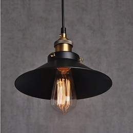 Lampada a sospensione classica retrò in stile europeo, in metallo, con luce a goccia, diametro lampadina
