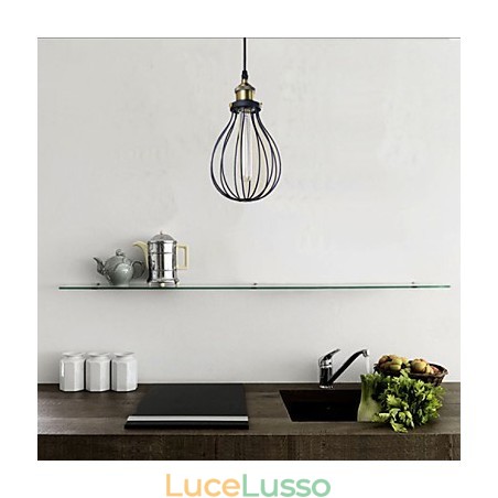 Luci pendenti Rustic Lodge Vintage Retro Metallo Luci pendenti Rustic Lodge Vintage Retro Metallo