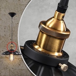 Lampada a sospensione in stile europeo classico retrò, in metallo, con goccia d'acqua