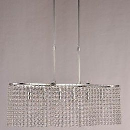 Lampada a sospensione moderna e contemporanea in cristallo elettroplaccato